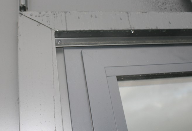 Using clipped flashings to minimise the use of rivets is a feature of a well installed standing seam roof