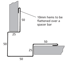 Fixing Horizontal Cladding External Corner Flashing
