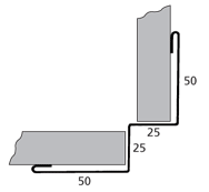 Internal Corner Flashing Fixing Horizontal Cladding Internal Corner Flashing