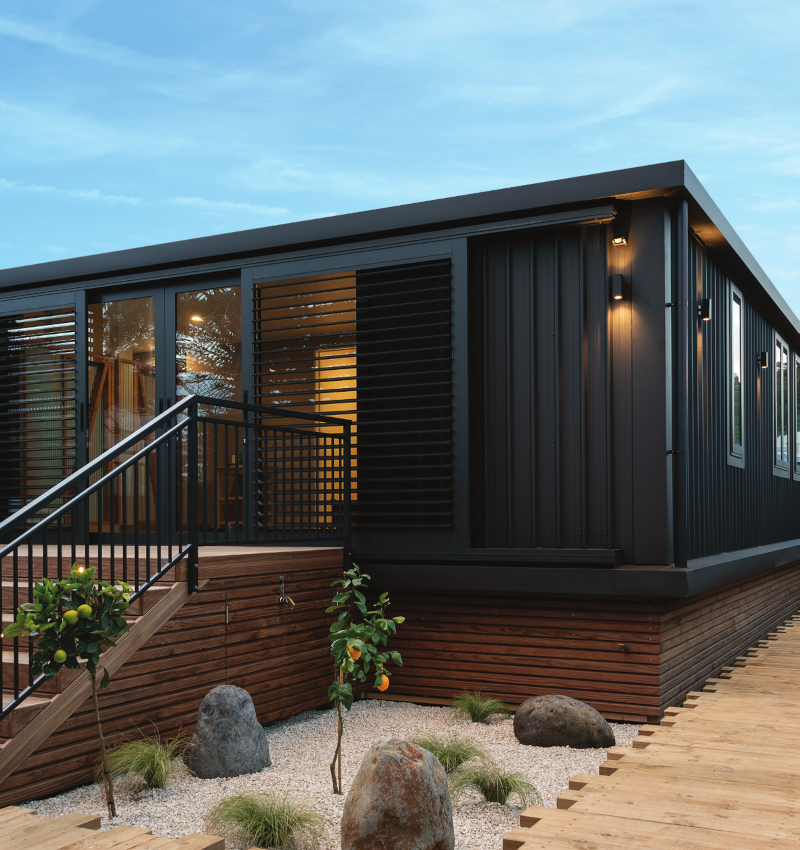 House with sustainable steel cladding