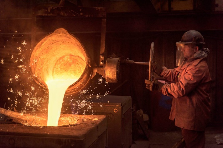 Steel production requires high energy levels